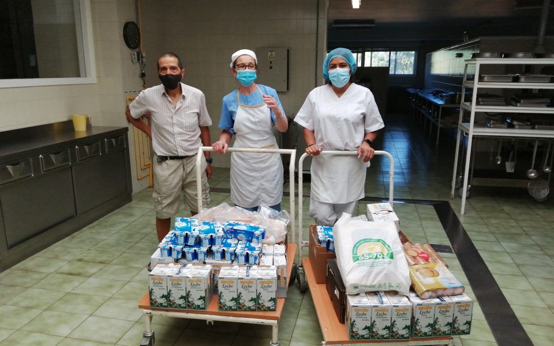 Recogida y distribución de alimentos en junio