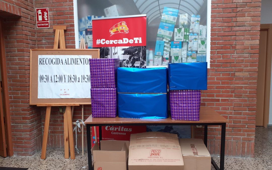 Entrega de alimentos a la CPC Santa María de la Dehesa recogidos en el Palacio de Buenavista