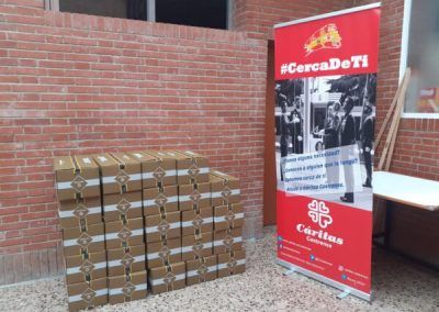 Recepción de raciones de previsión en la CPC Santa María de la Dehesa