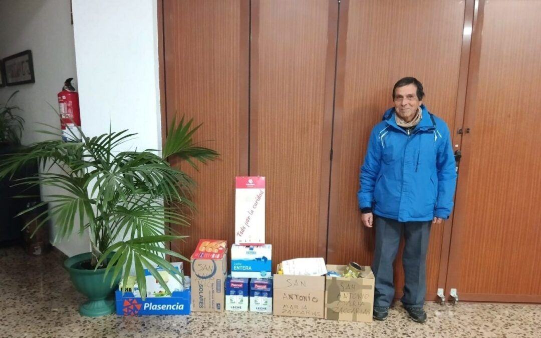 Recogida y entrega de alimentos de julio y entrega al Cottolengo del Padre Alegre