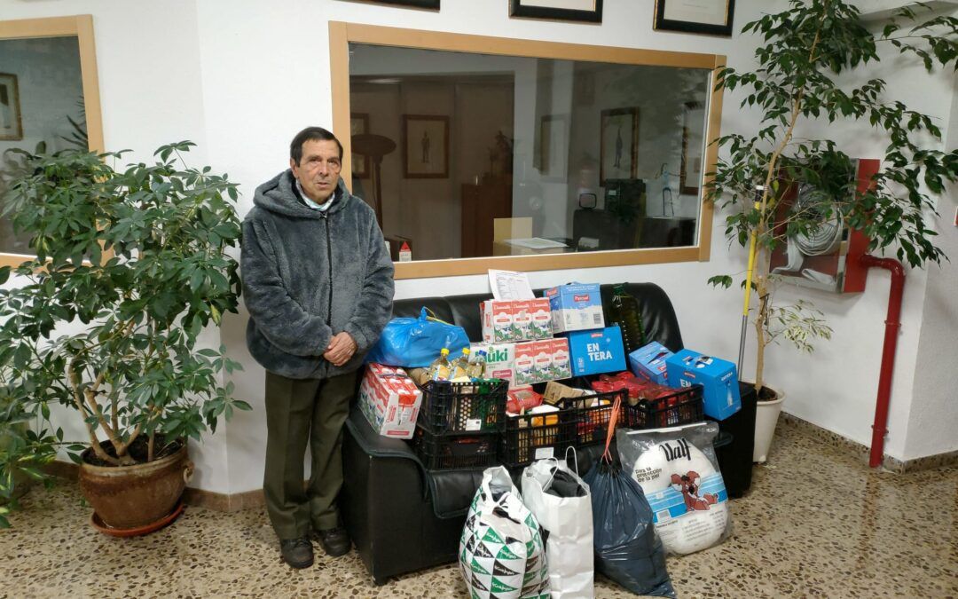 Reparto de alimentos en febrero