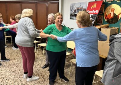 Nueva sesión de gimnasia. Estrechando lazos